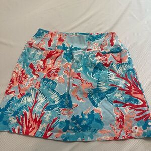 Barbara Erickson Blue Coral Skort Skirt Size 6